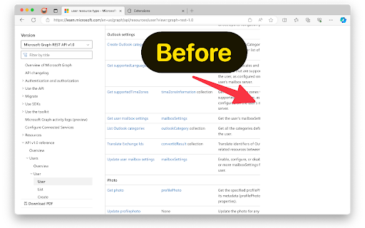 Refined Microsoft Learn  from Chrome web store to be run with OffiDocs Chromium online