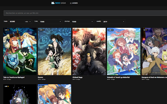 Refined Neko Sama.fr  from Chrome web store to be run with OffiDocs Chromium online