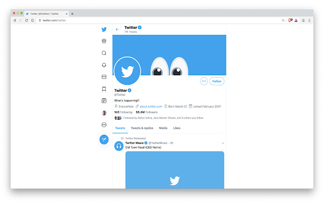 Refined Twitter Lite  from Chrome web store to be run with OffiDocs Chromium online