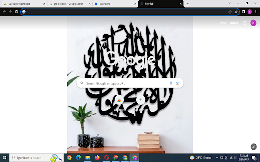 Reflexions Calligraphy Theme  from Chrome web store to be run with OffiDocs Chromium online