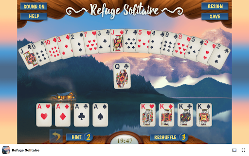Refuge Solitaire Master the 2 deck variation of classic solitaire!  from Chrome web store to be run with OffiDocs Chromium online