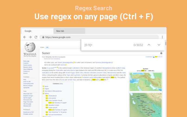 Regex  from Chrome web store to be run with OffiDocs Chromium online
