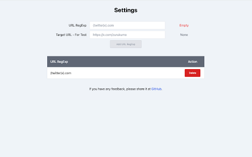 RegExp URL Blocker  from Chrome web store to be run with OffiDocs Chromium online