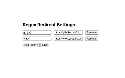 Regex Redirect  from Chrome web store to be run with OffiDocs Chromium online