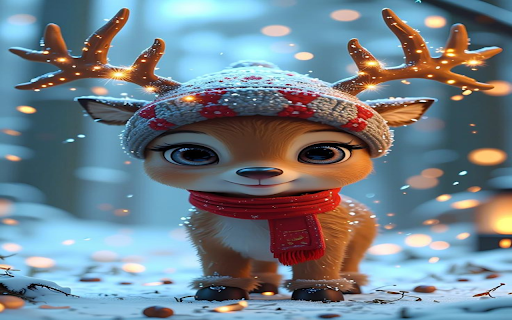 Reindeer wallpaper  from Chrome web store to be run with OffiDocs Chromium online