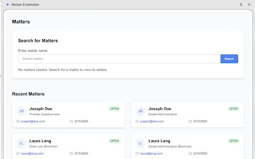Relaw Extension  from Chrome web store to be run with OffiDocs Chromium online
