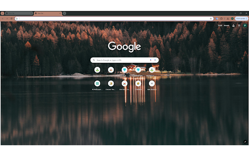 Relaxing scene between lake and forest  from Chrome web store to be run with OffiDocs Chromium online