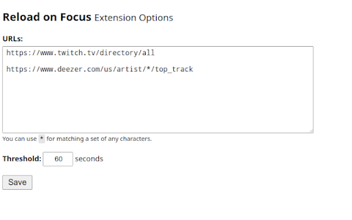 Reload on Focus  from Chrome web store to be run with OffiDocs Chromium online