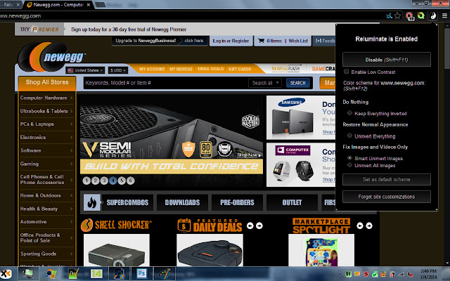Reluminate  from Chrome web store to be run with OffiDocs Chromium online