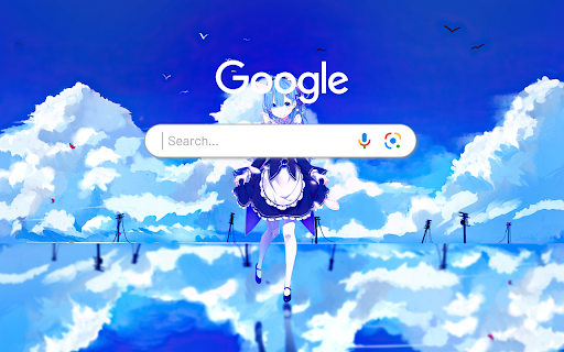 Rem Anime Girl ReZero Anime Theme  from Chrome web store to be run with OffiDocs Chromium online
