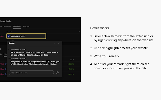 Remarkit Web Notes  Website Annotations  from Chrome web store to be run with OffiDocs Chromium online