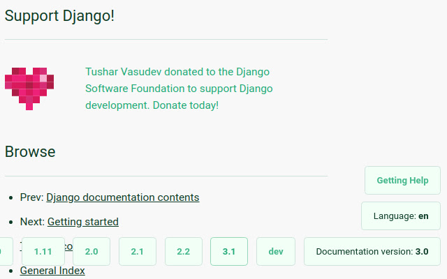 Remember Django Docs Version  from Chrome web store to be run with OffiDocs Chromium online
