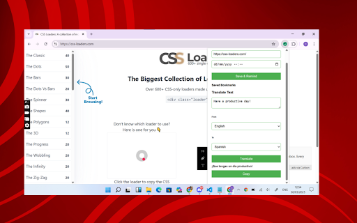Reminder  from Chrome web store to be run with OffiDocs Chromium online