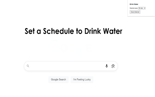 Reminder to Drink Water  from Chrome web store to be run with OffiDocs Chromium online