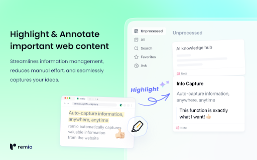 remio  from Chrome web store to be run with OffiDocs Chromium online