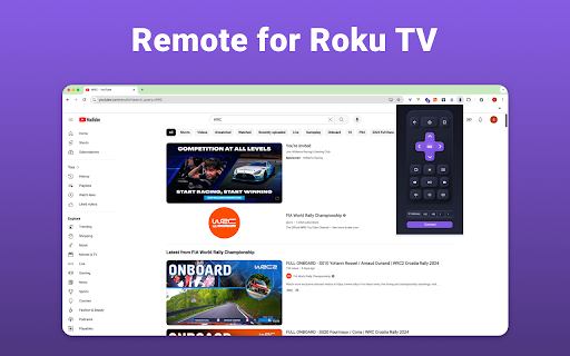 Remote Control for TV  from Chrome web store to be run with OffiDocs Chromium online