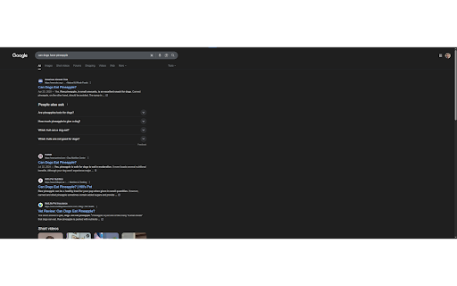 Remove AI Search Results  from Chrome web store to be run with OffiDocs Chromium online