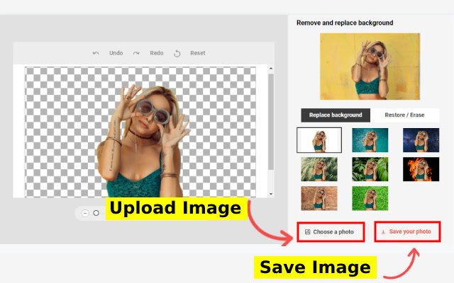 Remove Background from Image  from Chrome web store to be run with OffiDocs Chromium online