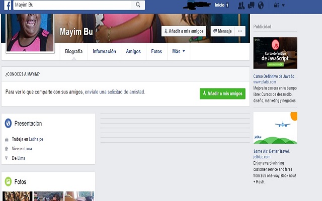 Removedor mayimbu de Facebook  from Chrome web store to be run with OffiDocs Chromium online
