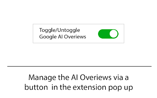 Remove Google AI Overviews  from Chrome web store to be run with OffiDocs Chromium online