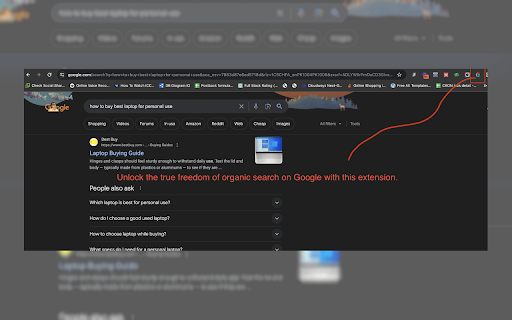 Remove Google Search Generative AI  from Chrome web store to be run with OffiDocs Chromium online