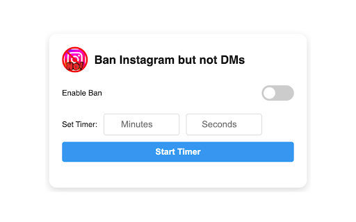 Remove Instagram Distractions  from Chrome web store to be run with OffiDocs Chromium online