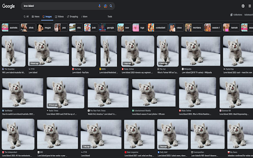 Remove Love Island Content  from Chrome web store to be run with OffiDocs Chromium online