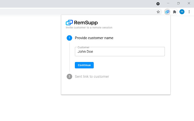 RemSupp Remote Support  from Chrome web store to be run with OffiDocs Chromium online