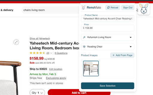 Renomate  from Chrome web store to be run with OffiDocs Chromium online