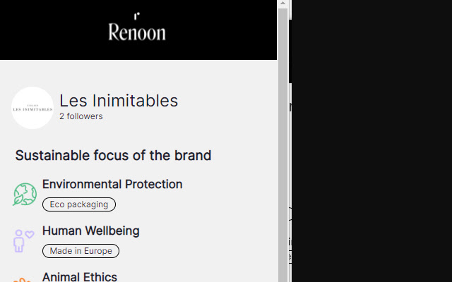 Renoon Extension  from Chrome web store to be run with OffiDocs Chromium online
