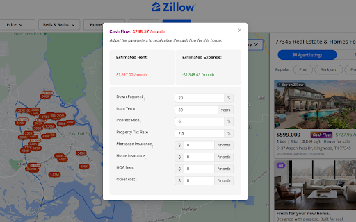 Rental Cash Flow  from Chrome web store to be run with OffiDocs Chromium online