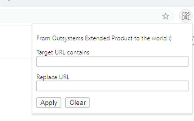 Replace CSS URL  from Chrome web store to be run with OffiDocs Chromium online