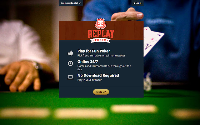 Replay Poker Texas Holdem Poker  from Chrome web store to be run with OffiDocs Chromium online