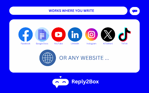 Reply2Box  from Chrome web store to be run with OffiDocs Chromium online