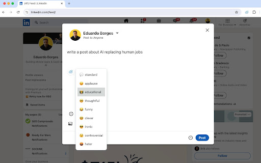 Reply Boy  from Chrome web store to be run with OffiDocs Chromium online