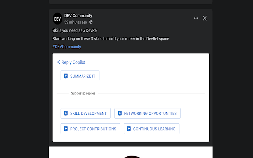 Reply Copilot  from Chrome web store to be run with OffiDocs Chromium online