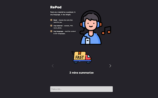 Repod Chrome Extension  from Chrome web store to be run with OffiDocs Chromium online