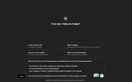 Reprompter | Refine your chatgpt prompts  from Chrome web store to be run with OffiDocs Chromium online