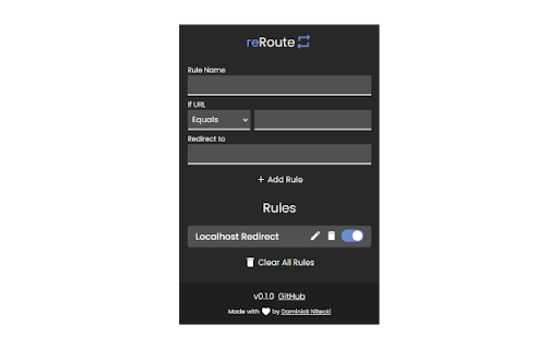 reRoute: Redirect HTTP requests  from Chrome web store to be run with OffiDocs Chromium online