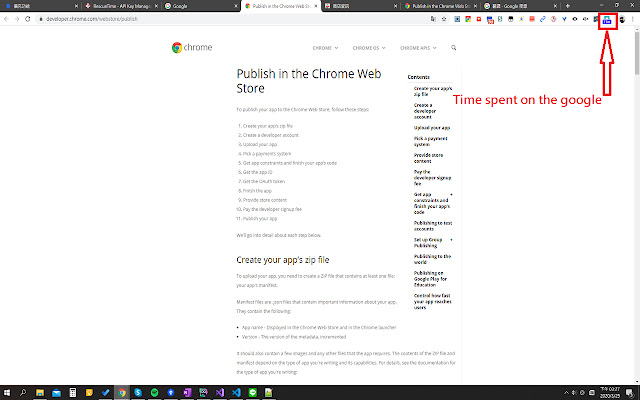 RescueTimeRealTime  from Chrome web store to be run with OffiDocs Chromium online