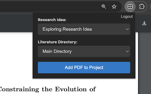 Research AIdeas PDF Helper  from Chrome web store to be run with OffiDocs Chromium online