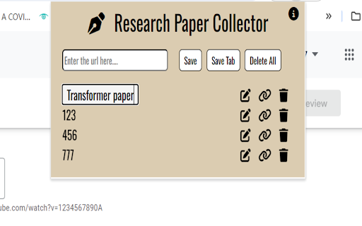 Research Paper Collector  from Chrome web store to be run with OffiDocs Chromium online