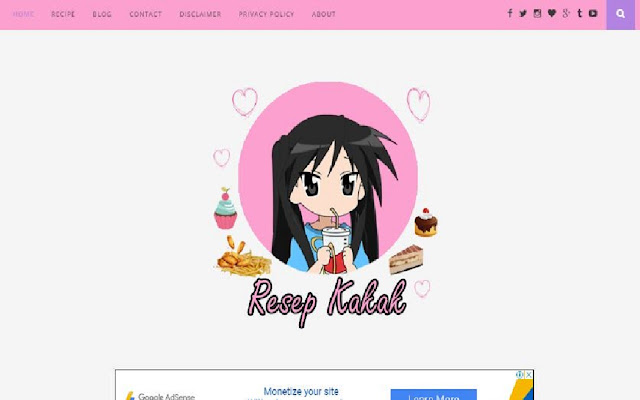 Resep Masakan  from Chrome web store to be run with OffiDocs Chromium online