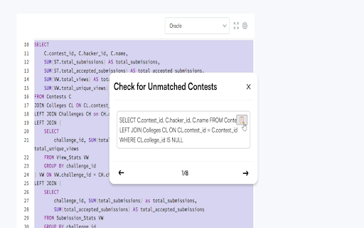 ReSequel IT SQL Query Checker  from Chrome web store to be run with OffiDocs Chromium online
