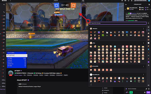 Resizable Twitch Emote Picker  from Chrome web store to be run with OffiDocs Chromium online