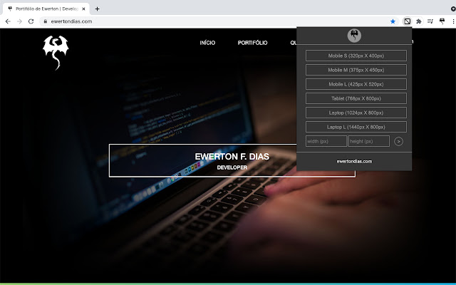 Resize Tabs (Chrome)  from Chrome web store to be run with OffiDocs Chromium online