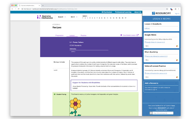 Resourcify  from Chrome web store to be run with OffiDocs Chromium online