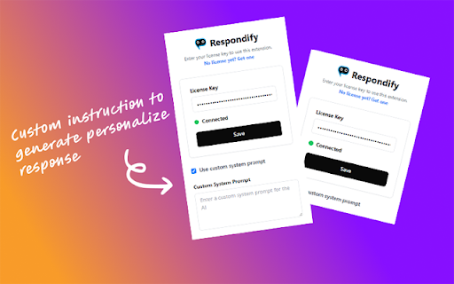 Respondify AI Social Media Replier  GPT Response Generator  from Chrome web store to be run with OffiDocs Chromium online