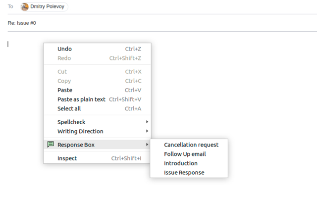 Response Box  from Chrome web store to be run with OffiDocs Chromium online
