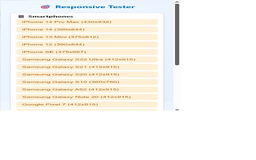 Responsive Tester Extension  from Chrome web store to be run with OffiDocs Chromium online